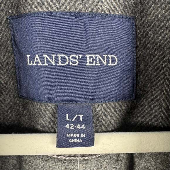 Lands' End NWT Men's Wool Blend Double-Breasted Peacoat - Picture 6 of 8